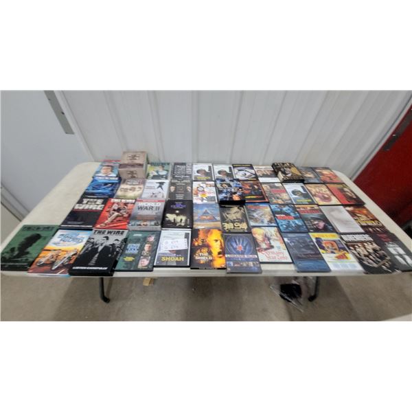 Large DVD Lot: The Wire, Donnie Brasco, The Big Lebowski, and More, plus Blu-ray Player