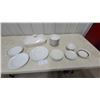 Image 1 : Royal Copenhagen White Fluted Dinnerware, Corelle Spring Blossom Plate, Platters