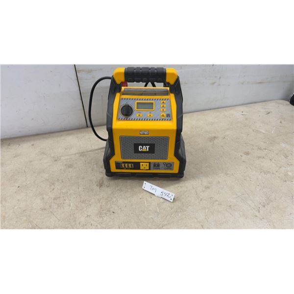 CAT CJ1000DXT Power Station, Battery Charger, 12V, 1200A, 120PSI, Air Compressor, and Cables