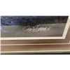 Image 2 : Jim Hansel "Split Rock Lighthouse" Framed Print, Signed, and Brown Wood Frame, 27 × 39”