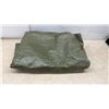 Image 4 : Assorted Tarps: Green and Brown Tarps, Some with Grommets
