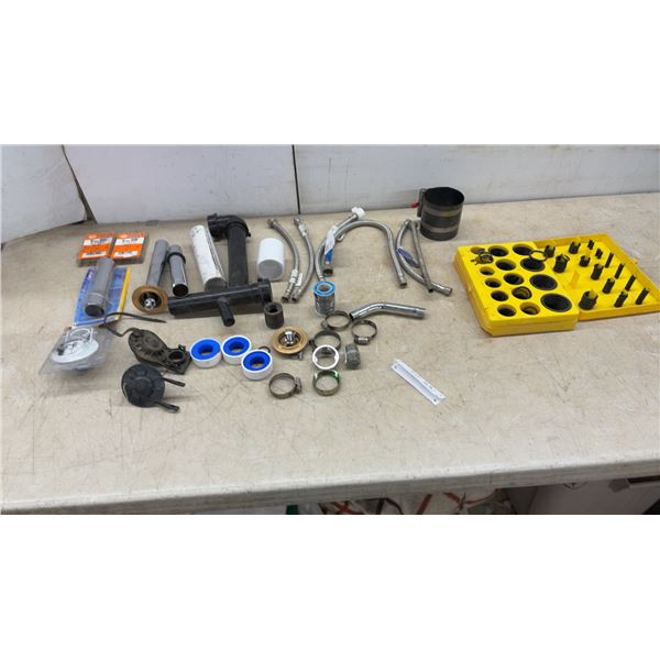 Plumbing Parts: Flexible Braided Hoses, o-Rings, PVC and Metal Pipes, Clamps
