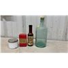 Image 5 : Vintage Gordon's Gin Bottle, Eight O'Clock Coffee Tin For Savings, Glover's Flea Killer, Bandages