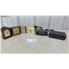 Image 1 : Vintage Clocks, Breck's Mantel Clock, Ingraham, Hi-Lite Radio, GE and Westinghouse Clock Radio