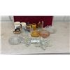 Image 1 : Vintage Glassware, Stone, Avon Figural Bottles, Star Tea Light Holders, Caldbecks Ashtray