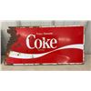 Image 2 : 2 Vintage Coca-Cola "Enjoy/Savourez" Bilingual Metal Advertising Signs, 22”x10”