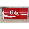 Image 4 : 2 Vintage Coca-Cola "Enjoy/Savourez" Bilingual Metal Advertising Signs, 22”x10”