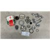 Image 1 : Vintage Automotive Parts Lot: EIS Brake Parts, Chrome Window Cranks, Headlights, GM Key Fob