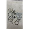 Image 3 : Vintage Automotive Parts Lot: EIS Brake Parts, Chrome Window Cranks, Headlights, GM Key Fob