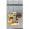 Image 1 : Vintage Petroleum Collectibles, Safari Hat, Esso Scraper, Shell Books