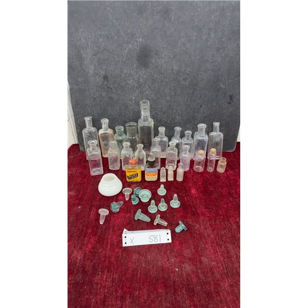 Vintage Medicinal Glass Bottle Collection