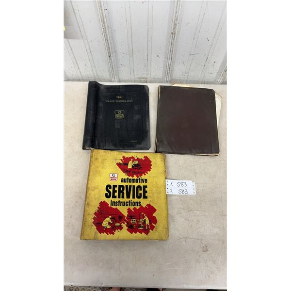 White Rose Sales Programme, White Rose Automotive Service Instructions Binder, and Shell