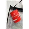 Image 4 : Coca-Cola “Play Refreshed” Fabric Wall Calendar, White Board, Sun Hats, and Tray