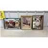 Image 1 : Three Vintage-Style Coca-Cola Framed Advertising Mirrors and Photo- Largest 18” x 12.5”
