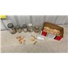 Image 1 : Large Collection of Vintage Cardboard Milk Bottle Caps, Various Dairies, in Jars and Box