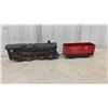 Image 3 : Vintage O Gauge Train Set with Locomotive, NYC Caboose, Station