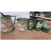 Image 3 : Vintage Oil Can Lot (10): Gulfpride, Ford, Wakefield Castrol, and Castrol CR-1