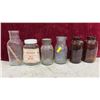 Image 4 : Vintage Glass Bottles and Jars Including Mrs. Butterworth's Syrup, Milk Bottles, Mason Jars and Mor