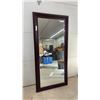 Image 1 : Large Wood-Framed Mirror, 31 W x 65” H