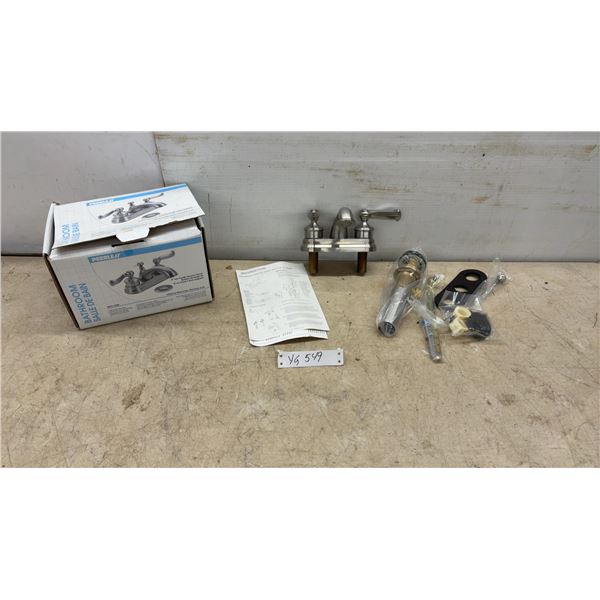 Peerless Two Handle Lavatory Faucet with Pop-Up Drain, Instructions, and Hardware