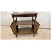 Image 4 : Magazine Rack Side Table with Two Shelves and Scalloped Edges, 23 × 25 × 13 1/2”