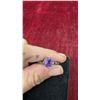 Image 12 : Sterling Silver .925 Lot: Peoples Jewellers Cross Pendant Chain Necklace with Box, Amethyst Ring