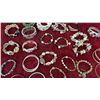 Image 3 : Assorted Costume Bracelets and Bangles, Beaded, Metal, and Stone Styles