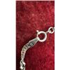 Image 4 : Solitaire Ring Size 6, Twisted Curb Chain Bracelet, Two-Tone Link Bracelet, and Leaf Pendant