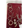 Image 5 : Assorted Costume Jewelry Including Rhinestone Bracelets, Necklaces, Brooches, Earrings
