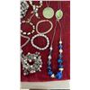 Image 7 : Assorted Costume Jewelry Including Necklaces, Bracelets, Earrings, Rings, and Watch