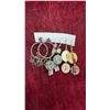Image 12 : Assorted Costume Earrings Including Studs, Hoops, Dangles, and Gold-Tone Clip-Ons