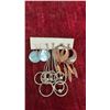 Image 2 : Assorted Costume Earrings Including Studs, Hoops, Dangles, and Gold-Tone Clip-Ons