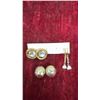 Image 4 : Assorted Costume Earrings Including Studs, Hoops, Dangles, and Gold-Tone Clip-Ons