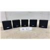 Image 1 : Bose Black Cube Speakers, 5-Piece Lot