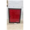 Image 1 : WORK MASTER Wall-Mount Metal Cabinet with Red Door and Interior Shelf