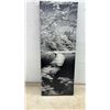 Image 2 : Black and White Canvas Art, 24 × 9” and Black Metal Plant Stand 20” Tall