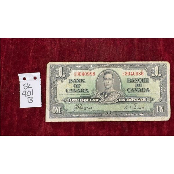 1937 Canada $1 Bill
