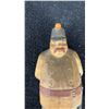 Image 2 : Hand-Carved Wooden Policeman Figuring with Sword 6” (Chip on Foot)