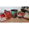 Image 3 : Vintage Esso Hydraul 50, Uniflo, IOSOL, Varsol, and Warco Grease Cans (10)