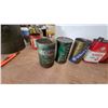 Image 5 : Vintage Esso Hydraul 50, Uniflo, IOSOL, Varsol, and Warco Grease Cans (10)