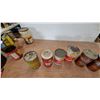 Image 5 : Vintage Oil Can Lot: Aeroshell 65, Shell X-100, Rotella, Esso Transmission Fluid, Uniflo 8 quart