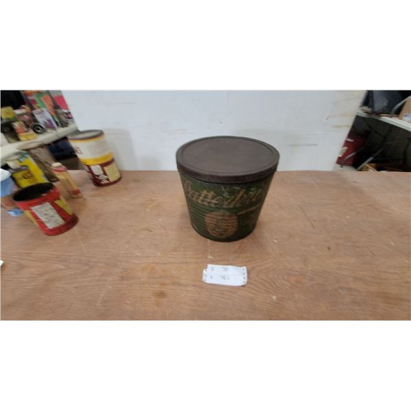 Vintage Butterkrisb Chocolate Pail by Paterson Manufacturing Co., 15 lb.
