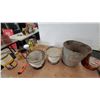 Image 7 : Vintage CO-OP Grease Pails, HD7 Motor Oil, Anti-Freeze, and Transmission Oil Tins