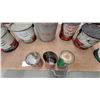 Image 8 : Vintage CO-OP Grease Pails, HD7 Motor Oil, Anti-Freeze, and Transmission Oil Tins