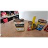 Image 2 : Vintage Automotive Tins: Kleen-Flo Brake Fluid, HEET, Wizard, Atlas, and STP