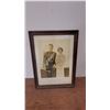 Image 1 : Framed 1939 Commemorative Print of King George VI and Queen Elizabeth, Manitoba Royal Visit 18”×34”