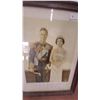 Image 2 : Framed 1939 Commemorative Print of King George VI and Queen Elizabeth, Manitoba Royal Visit 18”×34”