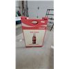 Image 1 : Coca-Cola "Ice Cold Served Here" Red Plastic A-Frame Sandwich Board Sign 24”×36”2 sided