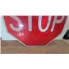 Image 4 : Reflective Octagonal Red Stop Sign with White Lettering 30”across