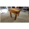 Image 5 : Wooden table with Storage Compartment 26”×27”×23”